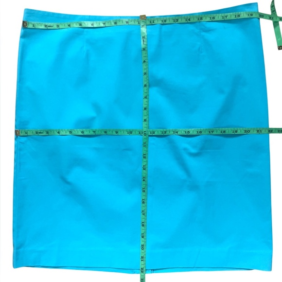 NEW J. Jill Stretch Aqua Blue Turquoise Perfect Pencil Skirt Size 18 NWT - Picture 9 of 9